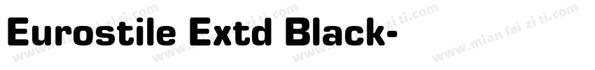 Eurostile Extd Black字体转换